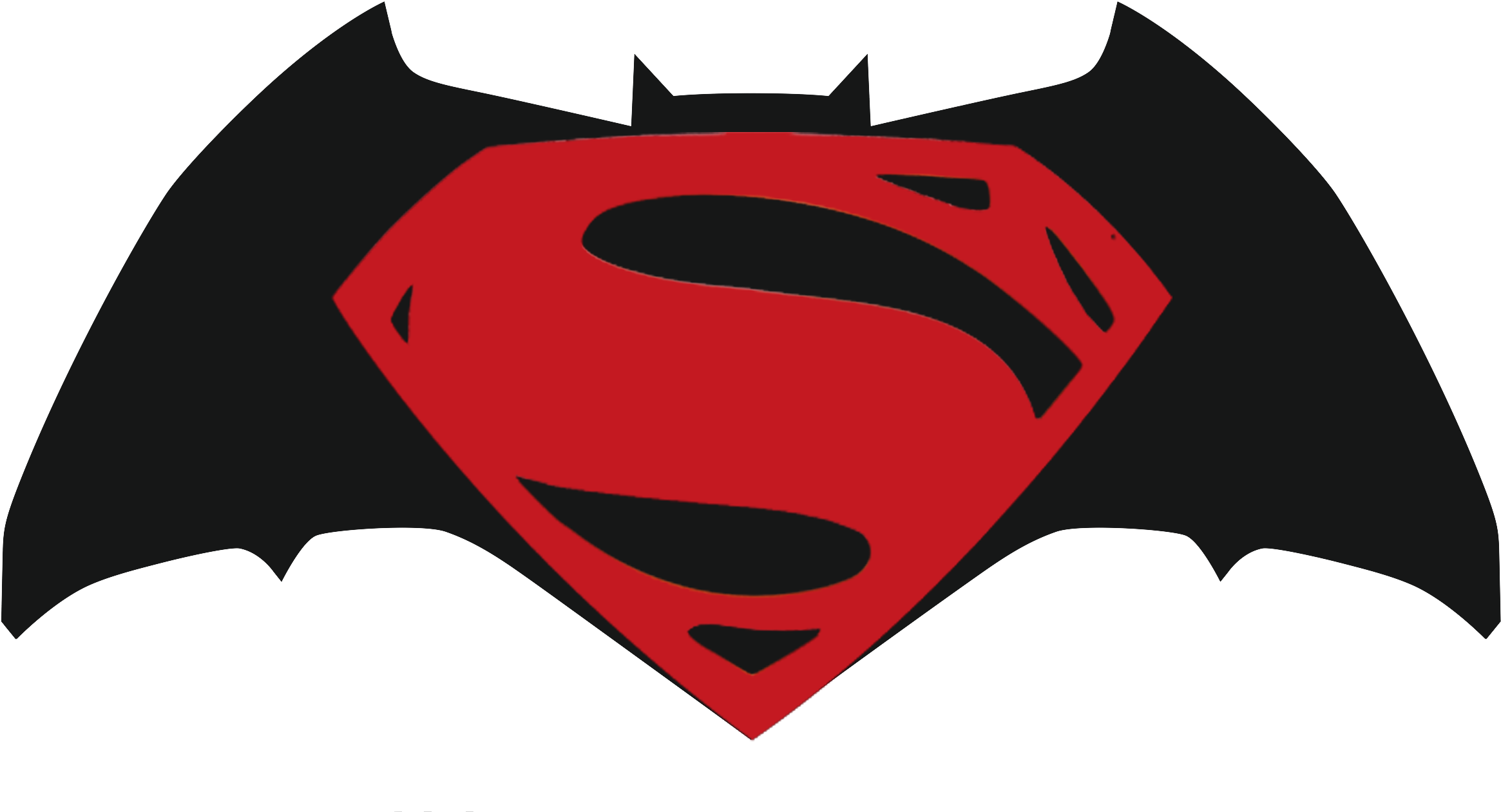 Batman Vs Superman Clipart At Getdrawings - Batman Vs Superman Logo (2329x1355), Png Download