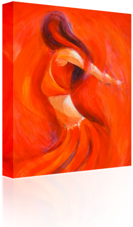 Dancing Flame - Modern Art (500x500), Png Download