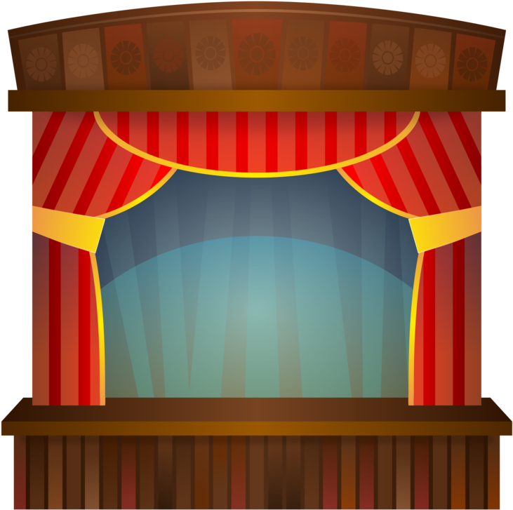 Stage 555px - Theatre Clipart (555x555), Png Download