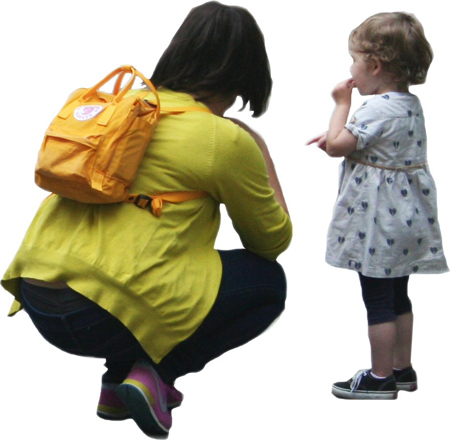 People Cutouts - - Person With Kid Png (899x877), Png Download