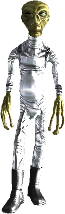 Alien - Fallout New Vegas Aliens (486x712), Png Download