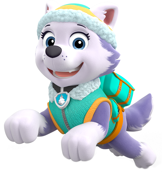 Patrulla Canina, Png, Marcos, Horario Escolar, Kit, - Everest Paw Patrol (560x600), Png Download