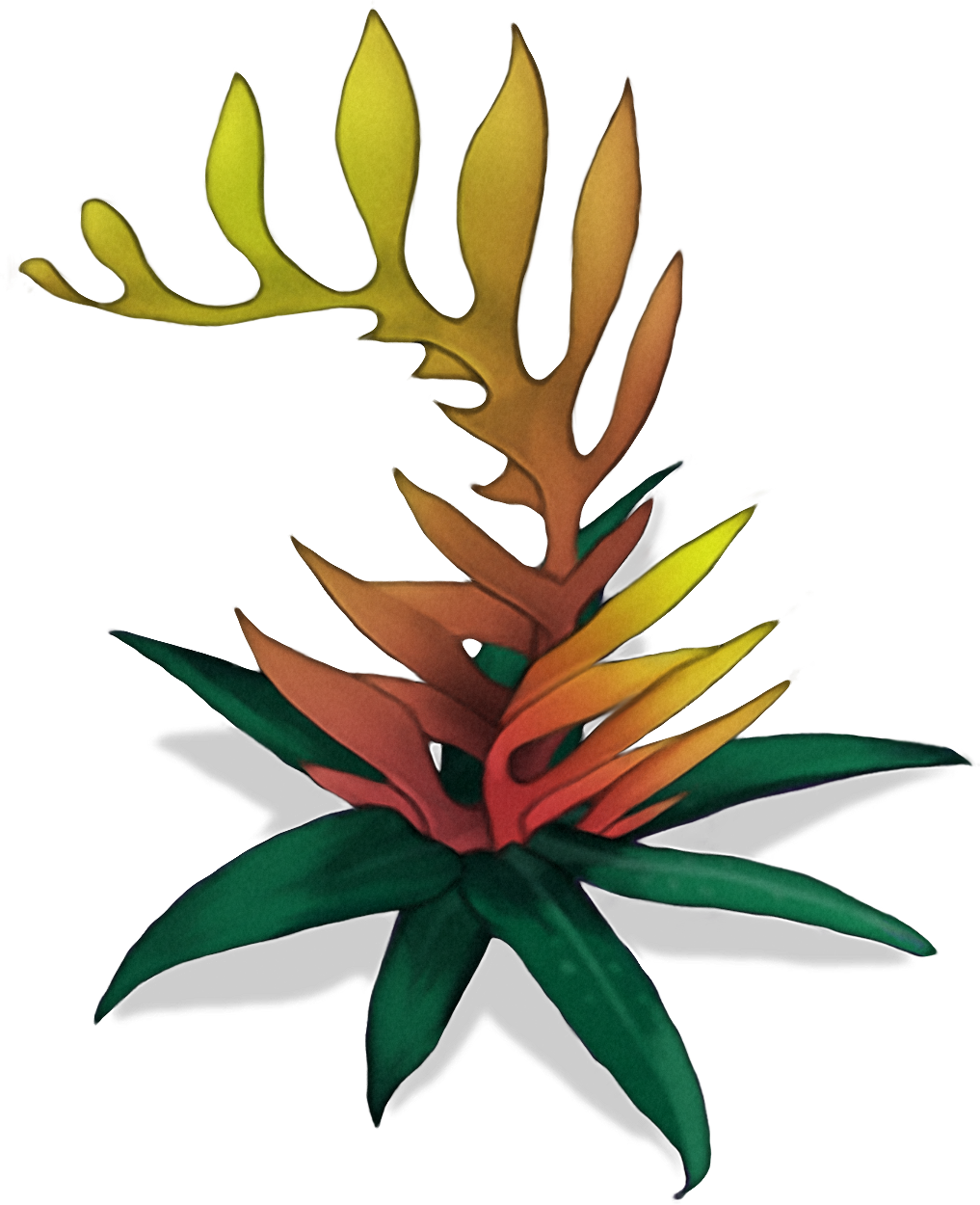 Fire Bush - My Singing Monsters Bush (1017x1250), Png Download
