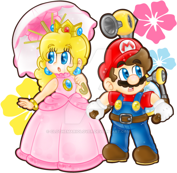 An Unexpected Tropical Adventure - Mario Series (600x607), Png Download