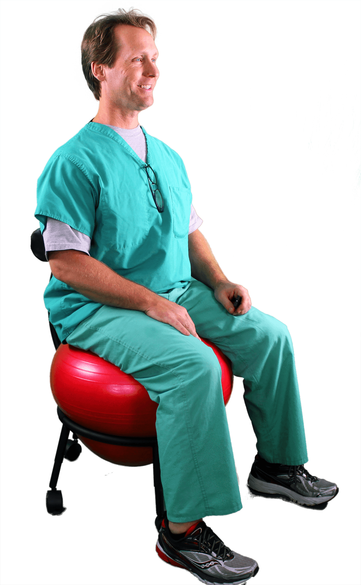 Therapeutic Ball Seat-helps Build A Healthier Back, - Pain (1184x1920), Png Download