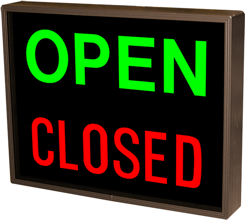 Download Open - Closed - Outdoor Open Closed Led Sign - Full Size PNG ...