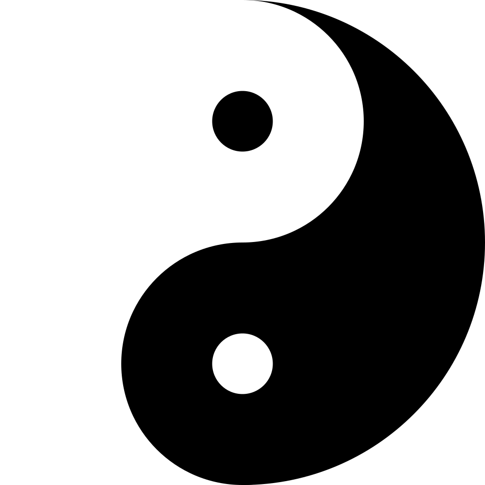 Yin And Yang, Harmony, Black, White, Balance, Yang, - Yin Yang Clip Art (640x640), Png Download