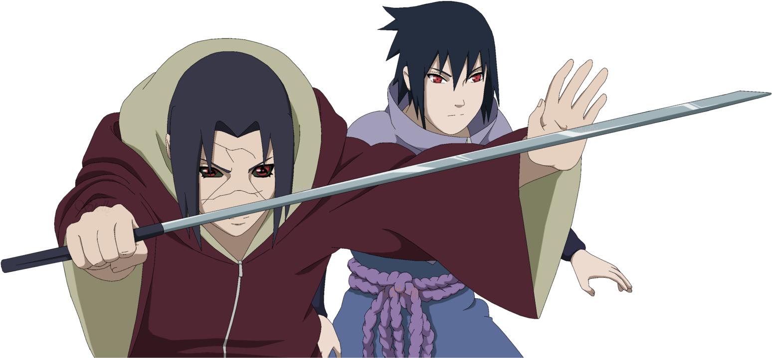 Itasasu Images Itachi And Sasuke Lineart Colored Hd - Itachi Uchiha (1600x746), Png Download