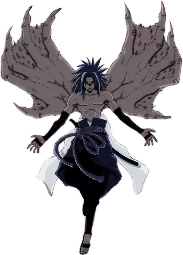 Uchiha Sasuke Cursed Seal Second Level Ver My Anime - Curse Mark Adult Sasuke (638x870), Png Download