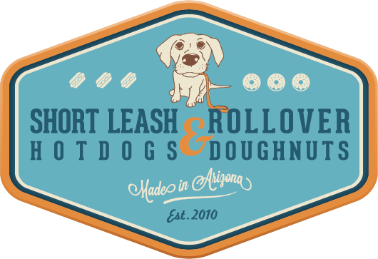 Shortleash-rollover Logo Web - Short Leash Hotdogs (530x363), Png Download