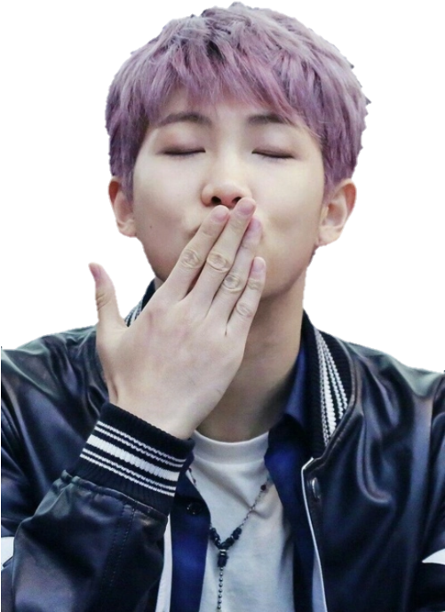 Bts, Namjoon, And Rap Monster Image - Rap Monster Hair Color (500x695), Png Download