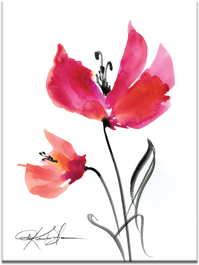 Abstract Floral - Artist Lane Abstract Kathy By Morton Stanion Painting (900x900), Png Download