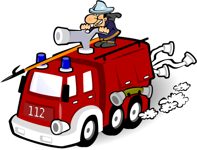 Fire Engine By Mimooh - Estacion De Bomberos Gif (685x528), Png Download