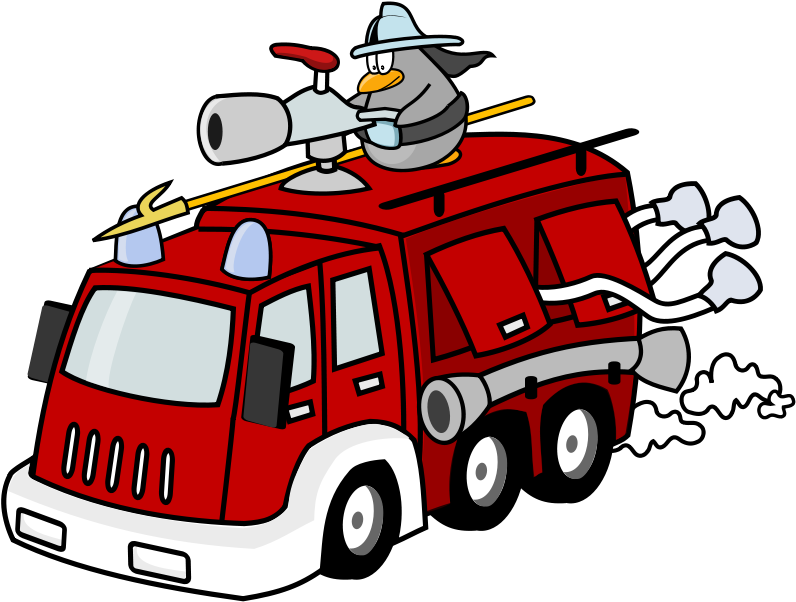 Fire Department Fire Engine Car Fire Station Firefighter - Fire Station Clip Art (442x340), Png Download