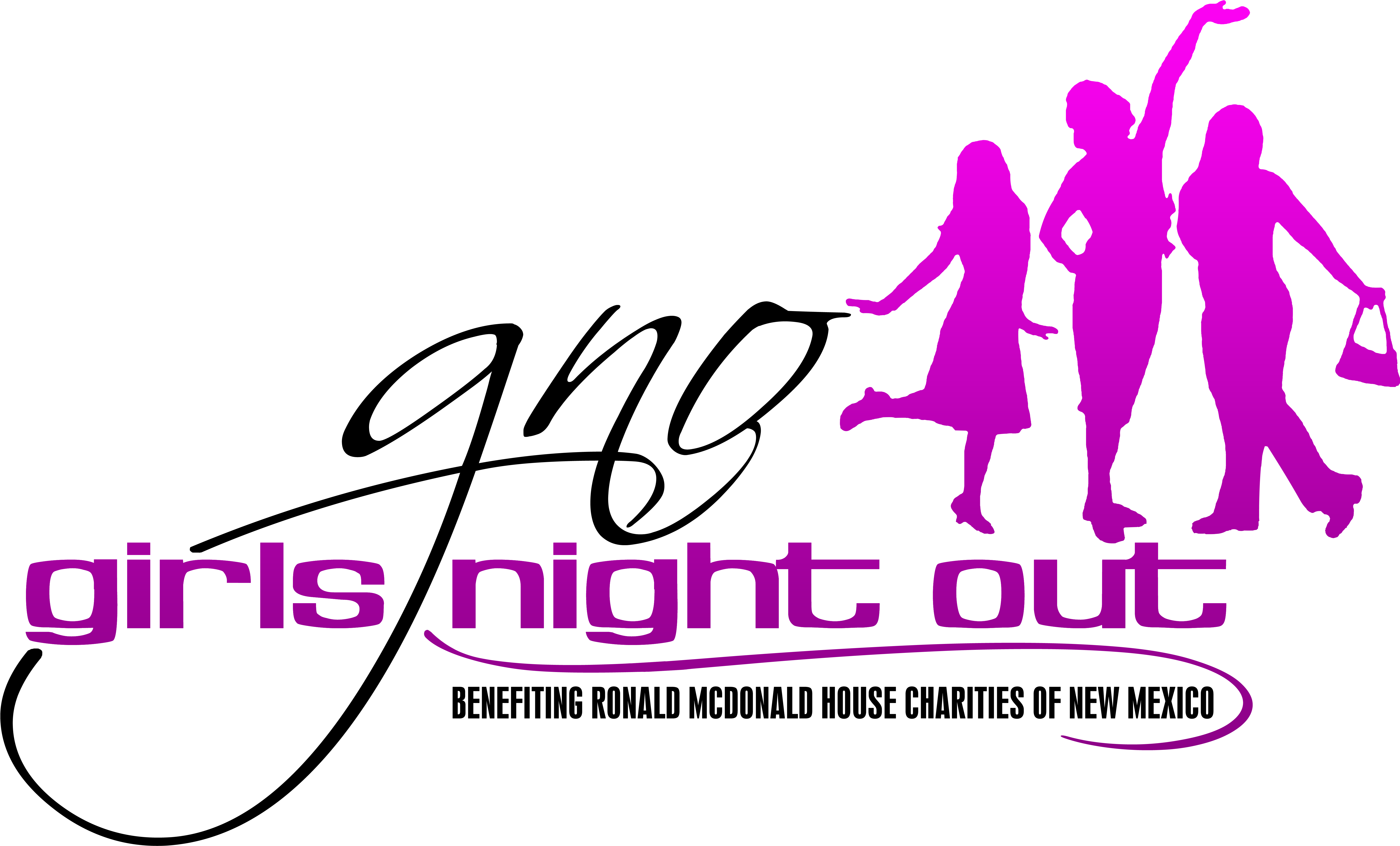 Girls Night Out Logo - Ronald Mcdonald Girls Night Out (6900x4500), Png Download