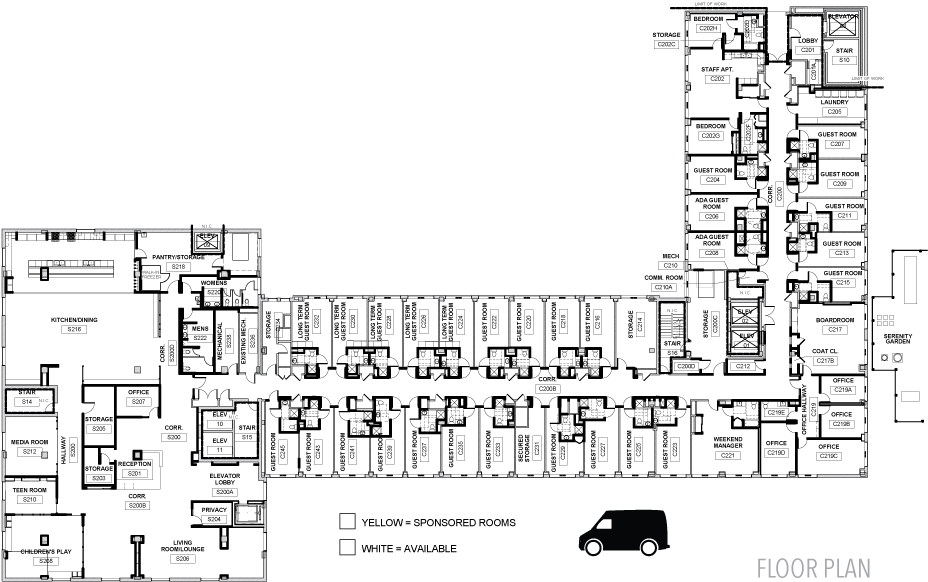 House Floorplan - Technical Drawing (1000x773), Png Download