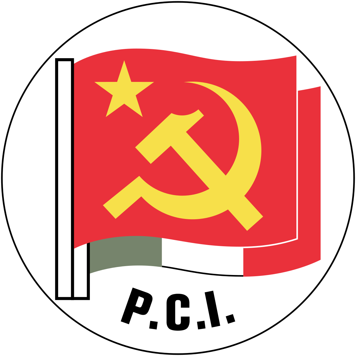 Logo Italian Communist Party - Partito Comunista Italiano Logo (1000x1000), Png Download