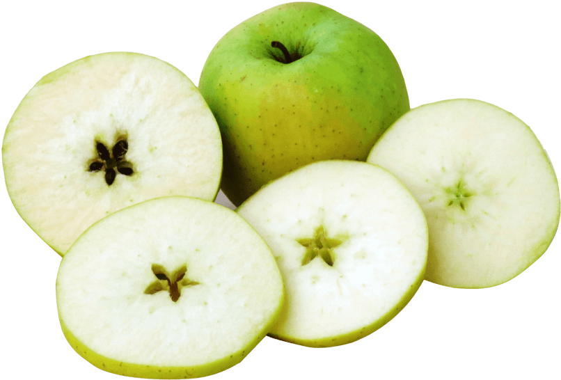 Free Png Apple With Slices Png Images Transparent - Portable Network Graphics (850x600), Png Download