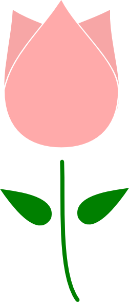 Clipart Freeuse Pink Tulip Clip Art - Clip Art (252x587), Png Download