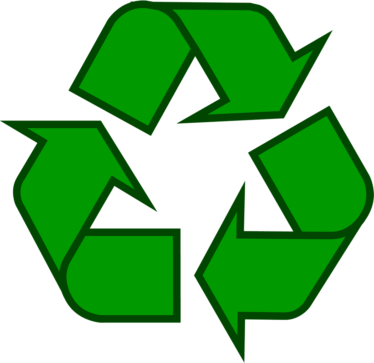 Recycling Symbol Icon Outline Sol - Recycle Symbol Png (1200x1171), Png Download