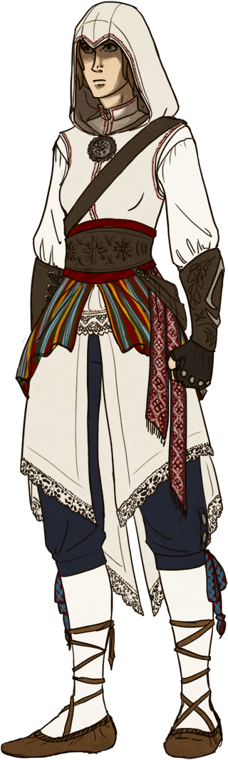 Look At Me I Made An Assassin Oc By Annicron On Deviantart - Male Assassin's Creed Oc (600x1158), Png Download