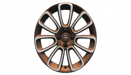 Vauxhall Adam 17" Roulette Copper & 'white My Fire' - Opel Adam (420x420), Png Download