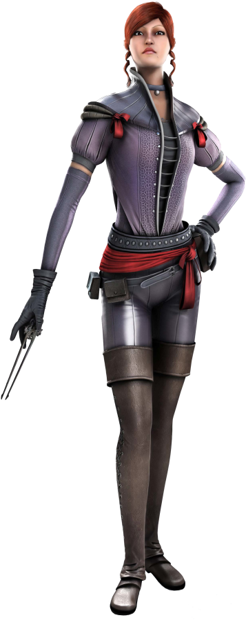 Clip Royalty Free Stock Dama Rossa Fantasy Geekery - Assassin's Creed Brotherhood Dama Rossa (456x1023), Png Download