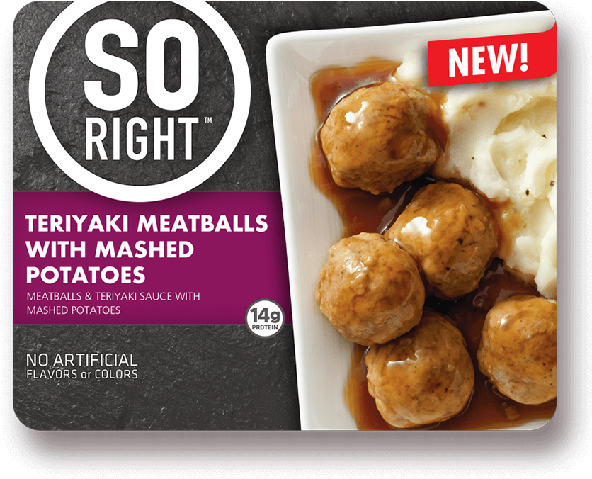 Our Tasty Teriyaki Sauce Covers This Traditional Favorite - So Right Chicken Lo Mein 9 Oz. Box (843x681), Png Download