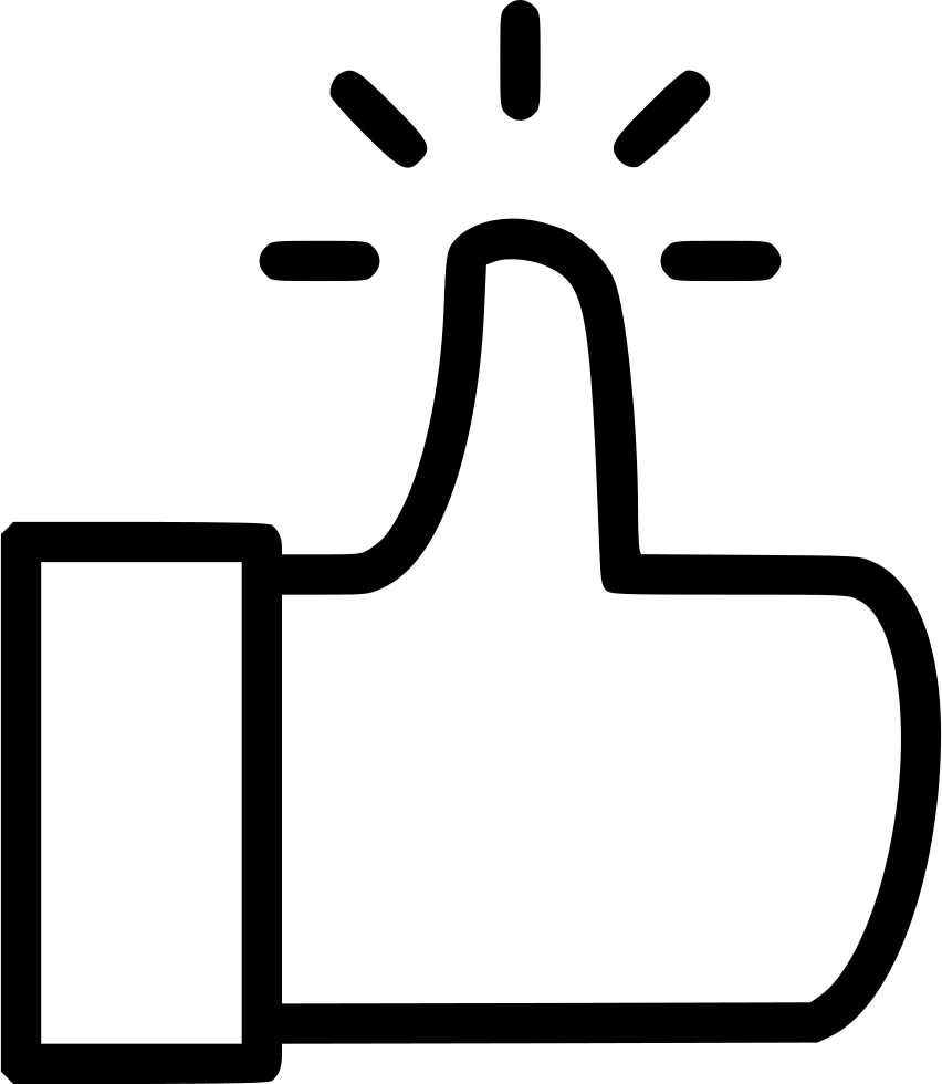 Thumb Like - (852x980), Png Download