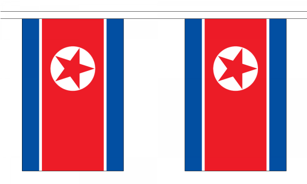 North Korea Flag Bunting - North Korea Flag (600x600), Png Download