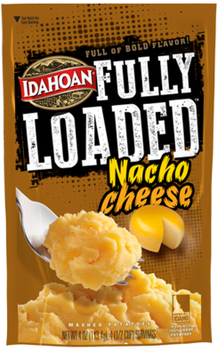 Idahoan® Fully Loaded™ Nacho Cheese Mashed Potatoes - Idahoan Fully Loaded Mashed Potatoes, Peppered Bacon (320x432), Png Download
