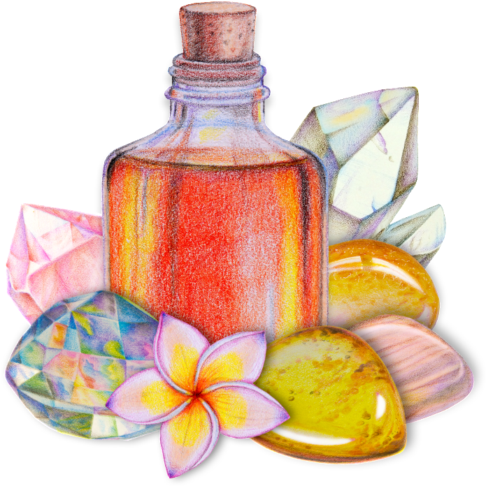 Hand Painted Grapefruit Essential Oil Png Transparent - Crystal Healing (1024x1024), Png Download