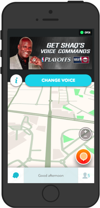 Waze Voice Navigation (369x718), Png Download