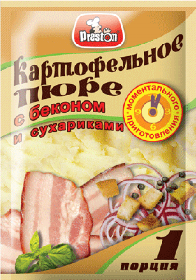 Mashed Potatoes Dry Instant Cooking With Bacon And - Анкл Бенс Пюре (900x900), Png Download