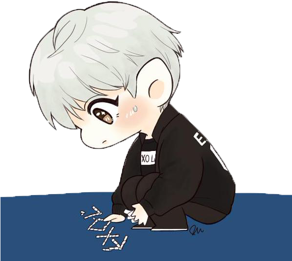Clip Freeuse Download Png Chibi By Ruby On Deviantart - Exo Chanyeol Chibi Png (599x608), Png Download
