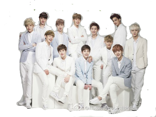 Gambar - Exo In White Suits (500x375), Png Download