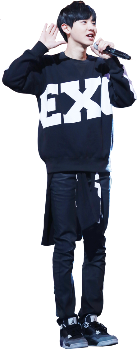 Exo Png By Milenaho - Chanyeol Png Full Body (680x1176), Png Download