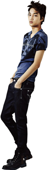 Kai Transparent Exo Background - Exo Kai Full Body (400x591), Png Download