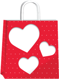Bolsa P/regalo Romipack Amore Mio - Bolsa De Regalo Png (405x337), Png Download