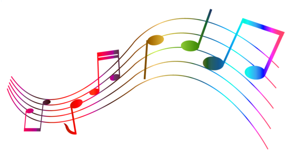 Transparent Colorful Clipart Pinterest - Music Clip Art Transparent (600x328), Png Download