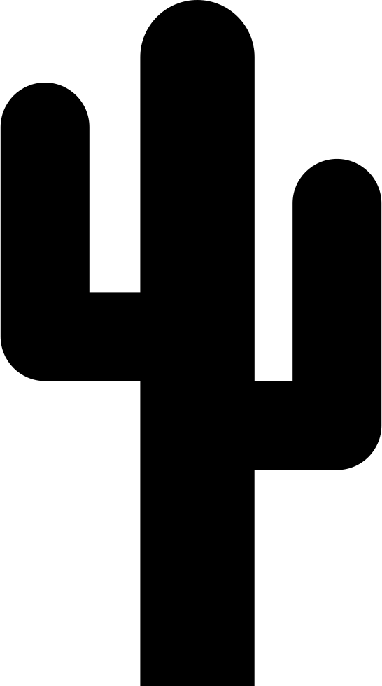 Cactus Of Mexico Svg Png Icon Free Download - Cactus Black Png (546x980), Png Download