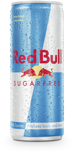 Red Bull Sugarfree - Red Bull Sugar Free Can (260x496), Png Download