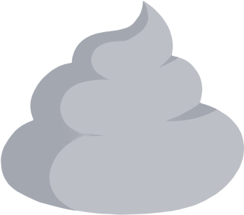 Baby Grey Poop (400x400), Png Download