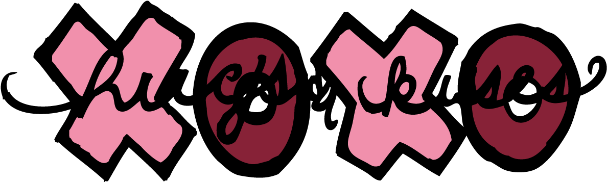 All Things Girly Illustrating - Xoxo Clip Art (1200x356), Png Download