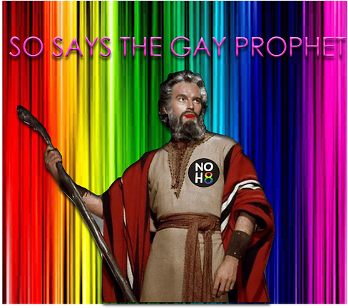 So Says The Gay Prophet - Charlton Heston (630x516), Png Download