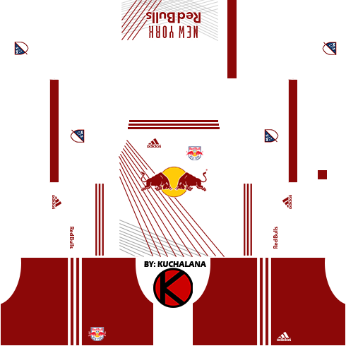 New York Red Bulls Kits - Belgium Kit Dream League Soccer 2018 (490x490), Png Download