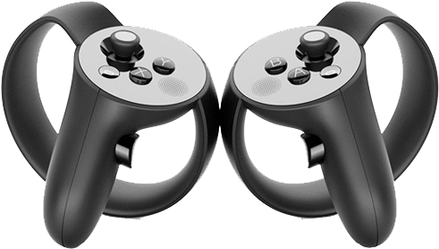 Oculus Touch - Oculus Rift Vs Htc Vive Controllers (600x600), Png Download
