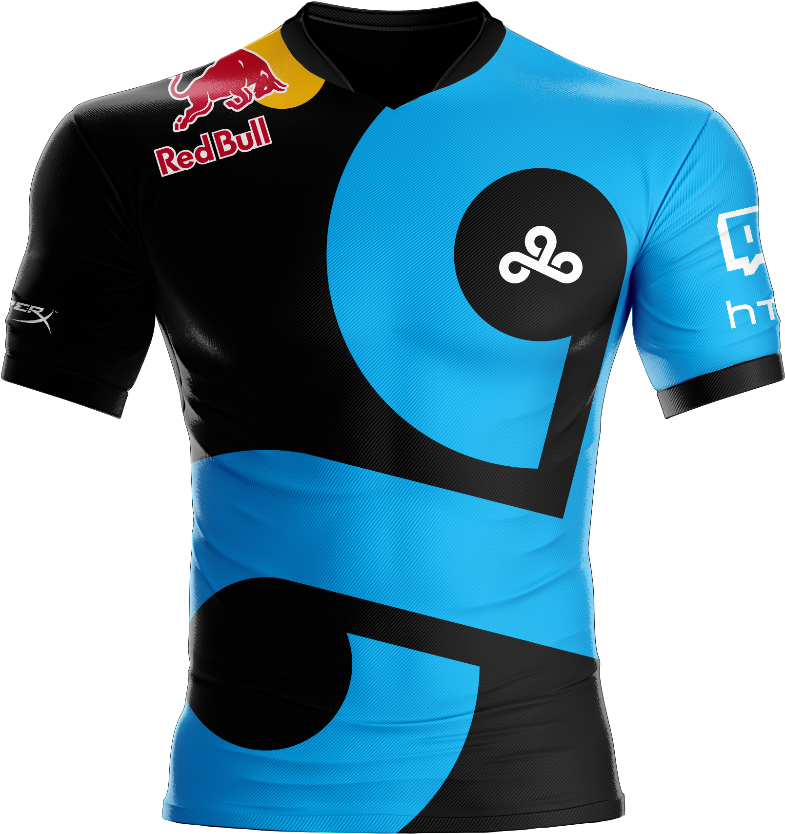 A Mockup Of A Cloud9 Jersey Featuring The Red Bull - Cloud 9 Red Bull Jersey (2196x2547), Png Download