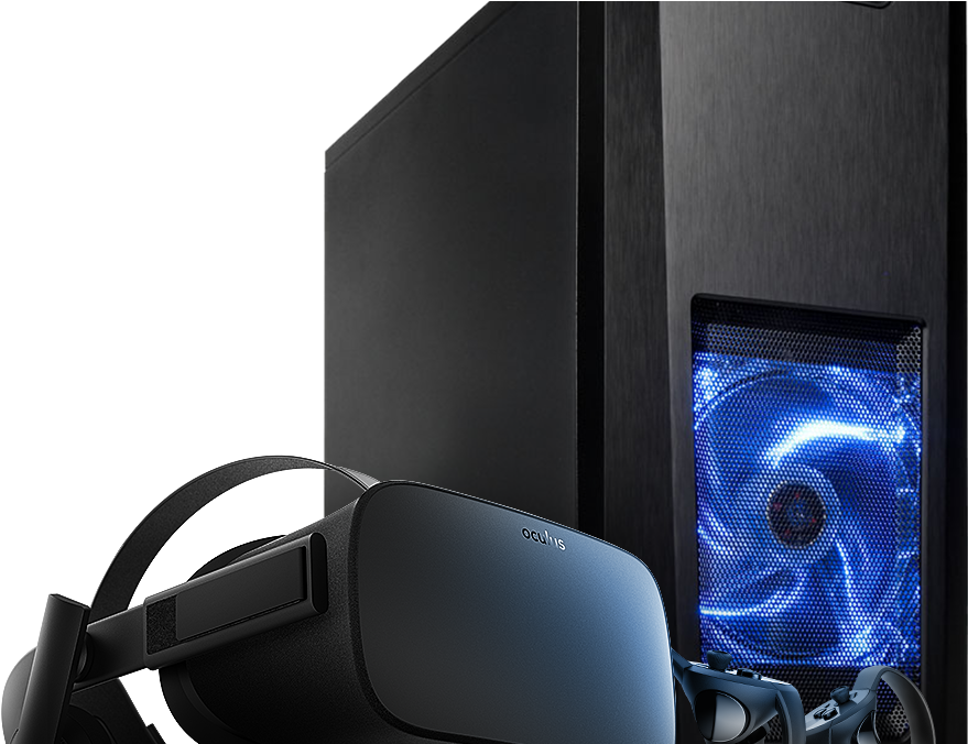 Ocuk Gaming Optic Special Edition Gaming Pc With Oculus - Kolink Victory Black Midi Tower Gaming Case - Usb 3.0 (1000x675), Png Download