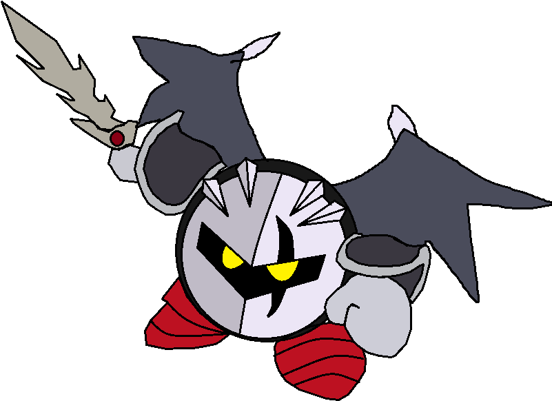 Dark Meta Knight - Dark Meta Knight Art (831x593), Png Download